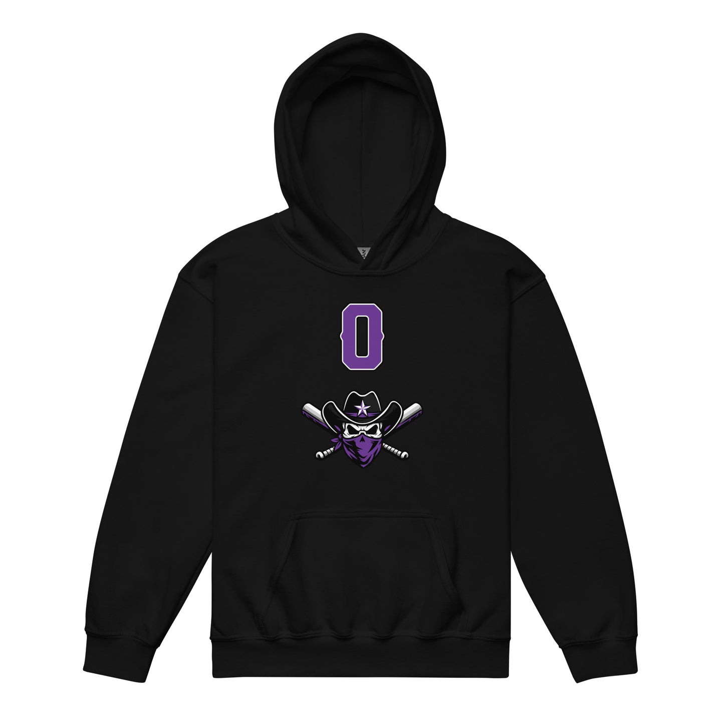Classic | Youth Hoodie | Carolina Outlaws Baseball | Purple Renegades Logo