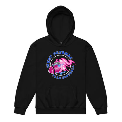Classic | Youth Hoodie | West Potomac Flag Football | Crest Logo