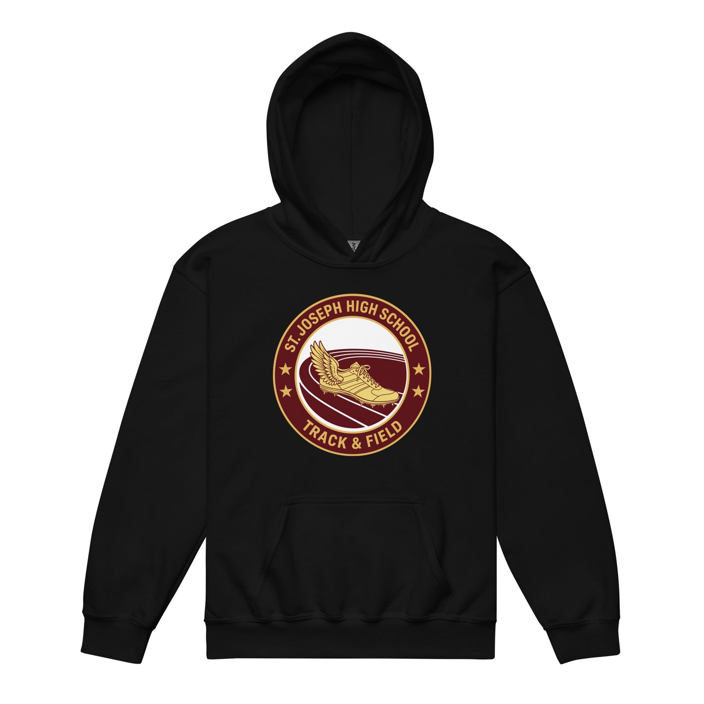 Classic | Youth Hoodie | St. Joseph High School - Track & Field | Badge Logo