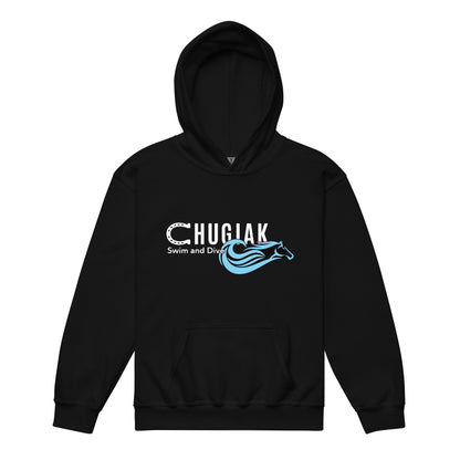Classic | Youth Hoodie | Chugiak Mustang Swim & Dive | Emblem Logo