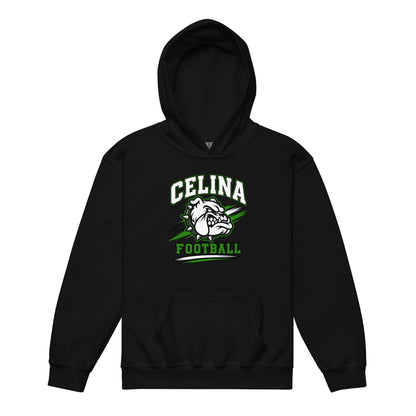 Classic | Youth Hoodie | Celina Black Football | Emblem Logo