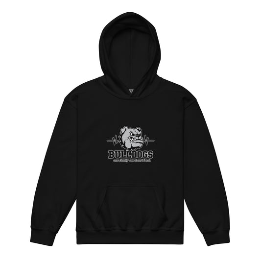 Classic | Youth Hoodie | Celina Recreational Football Black | Bulldogs Crest Logo