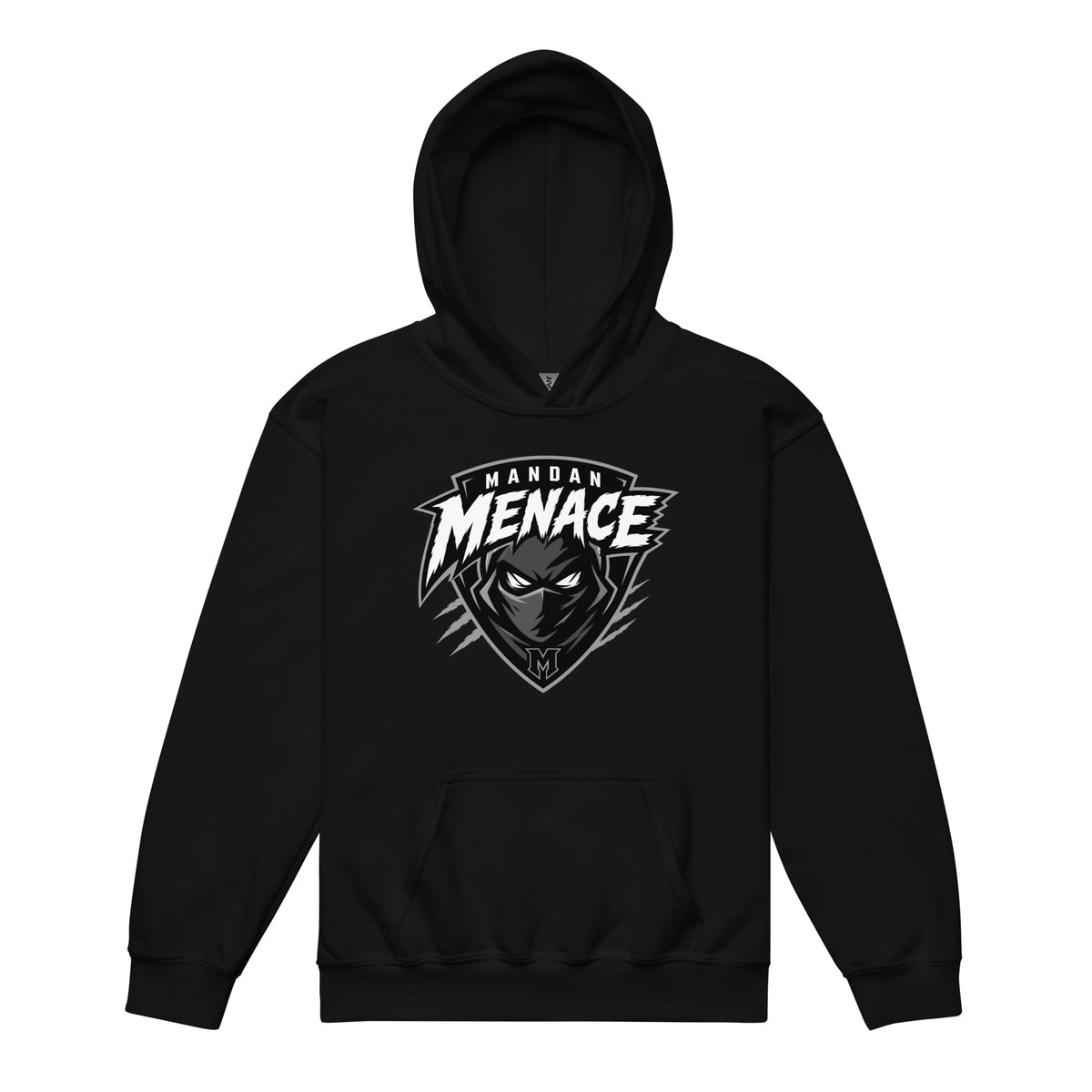 Classic | Youth Hoodie | Mandan Menace | Shield Logo