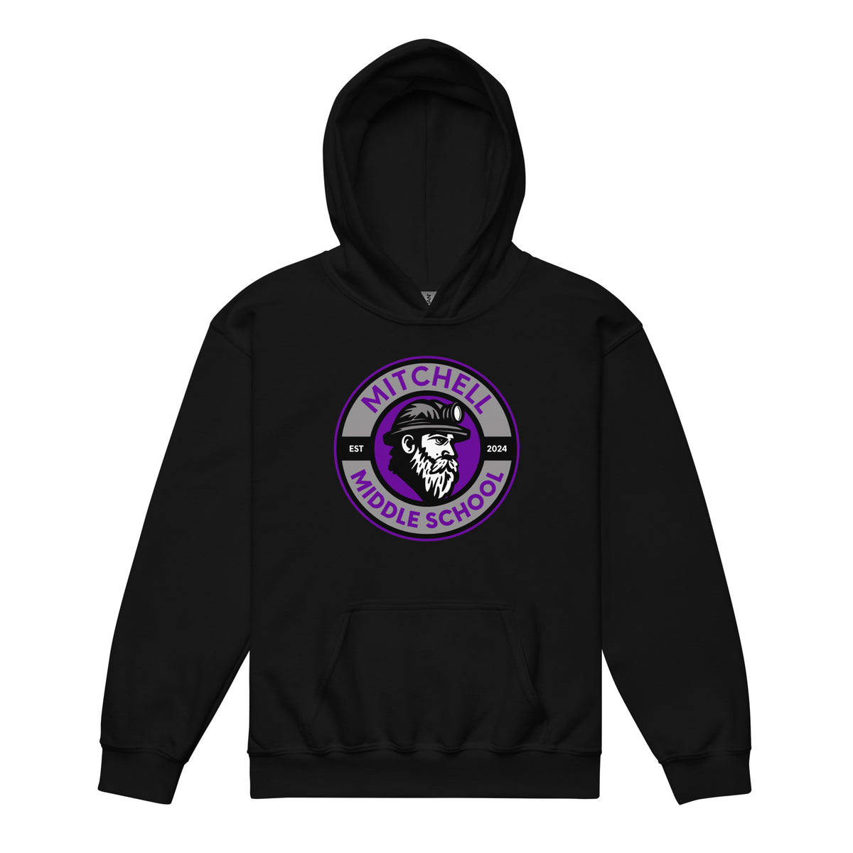 Classic | Youth Hoodie | Mitchell Middle School Softball | Badge Logo