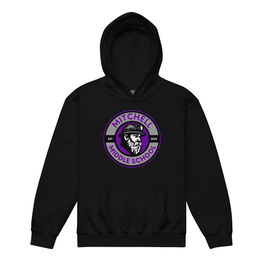 Classic | Youth Hoodie | Mitchell Middle School Softball | Badge Logo