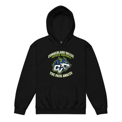 Classic | Youth Hoodie | Cumberland Valley Coyotes Football | Emblem Logo