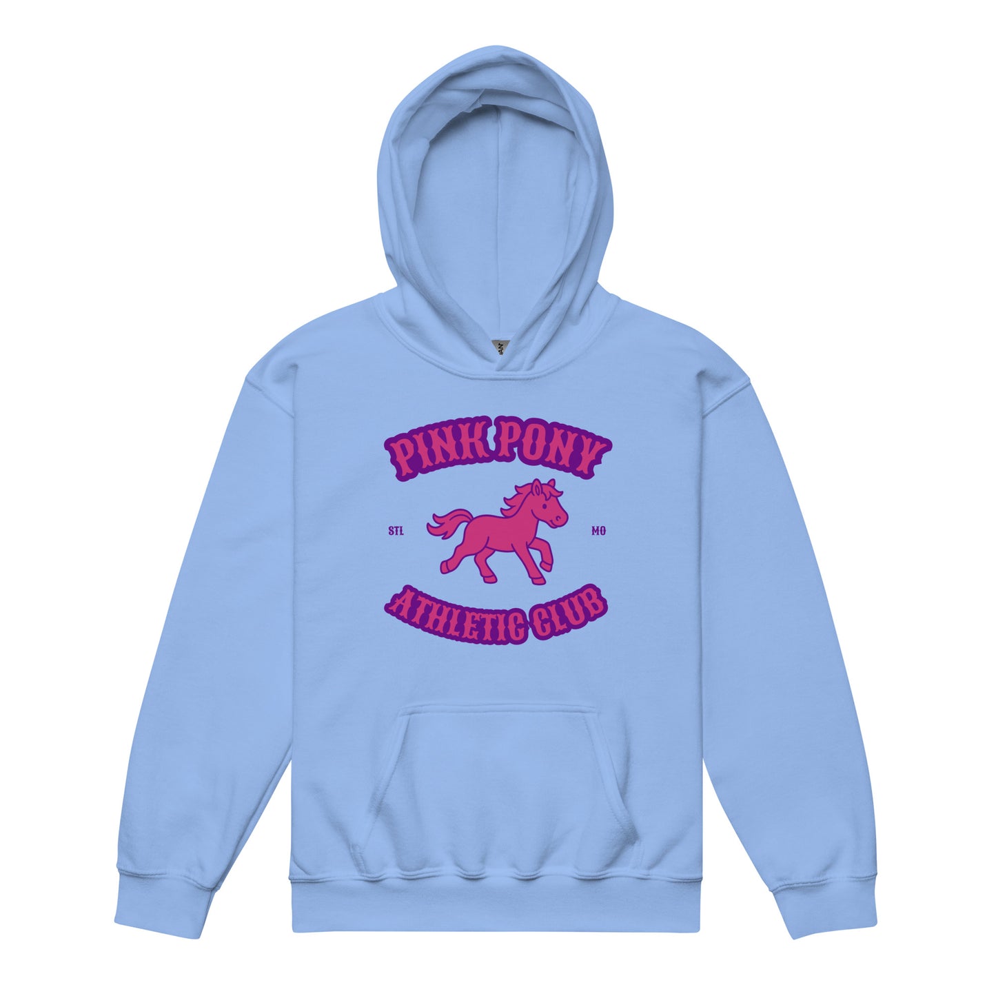Classic | Youth Hoodie | Pink Pony Athletic Club | Crest Logo