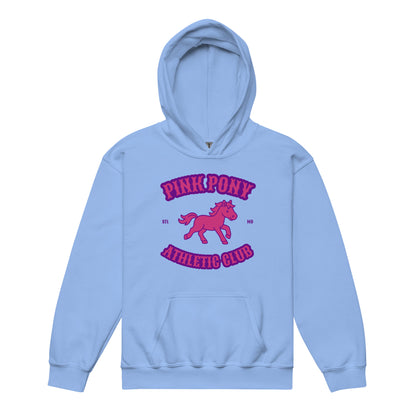 Classic | Youth Hoodie | Pink Pony Athletic Club | Crest Logo