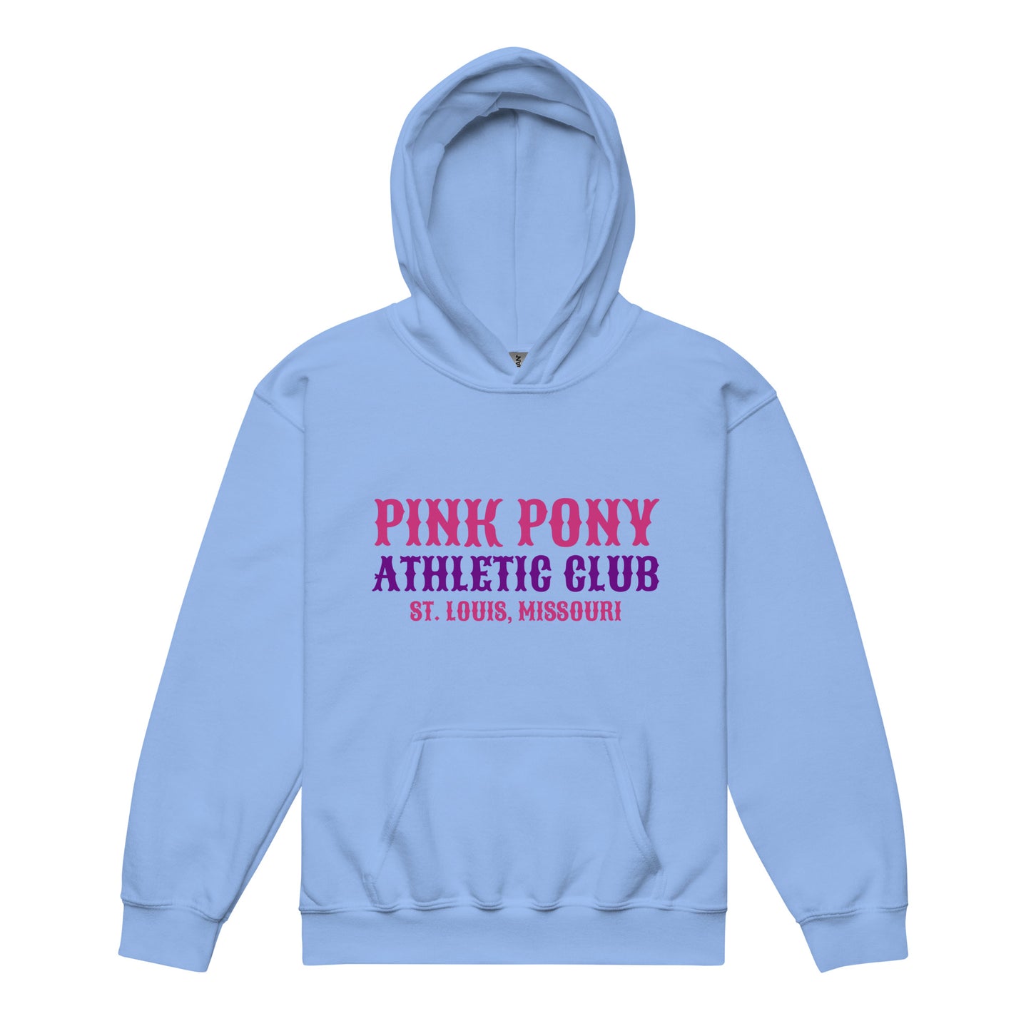 Classic | Youth Hoodie | Pink Pony Athletic Club | Athletic Wordmark Logo