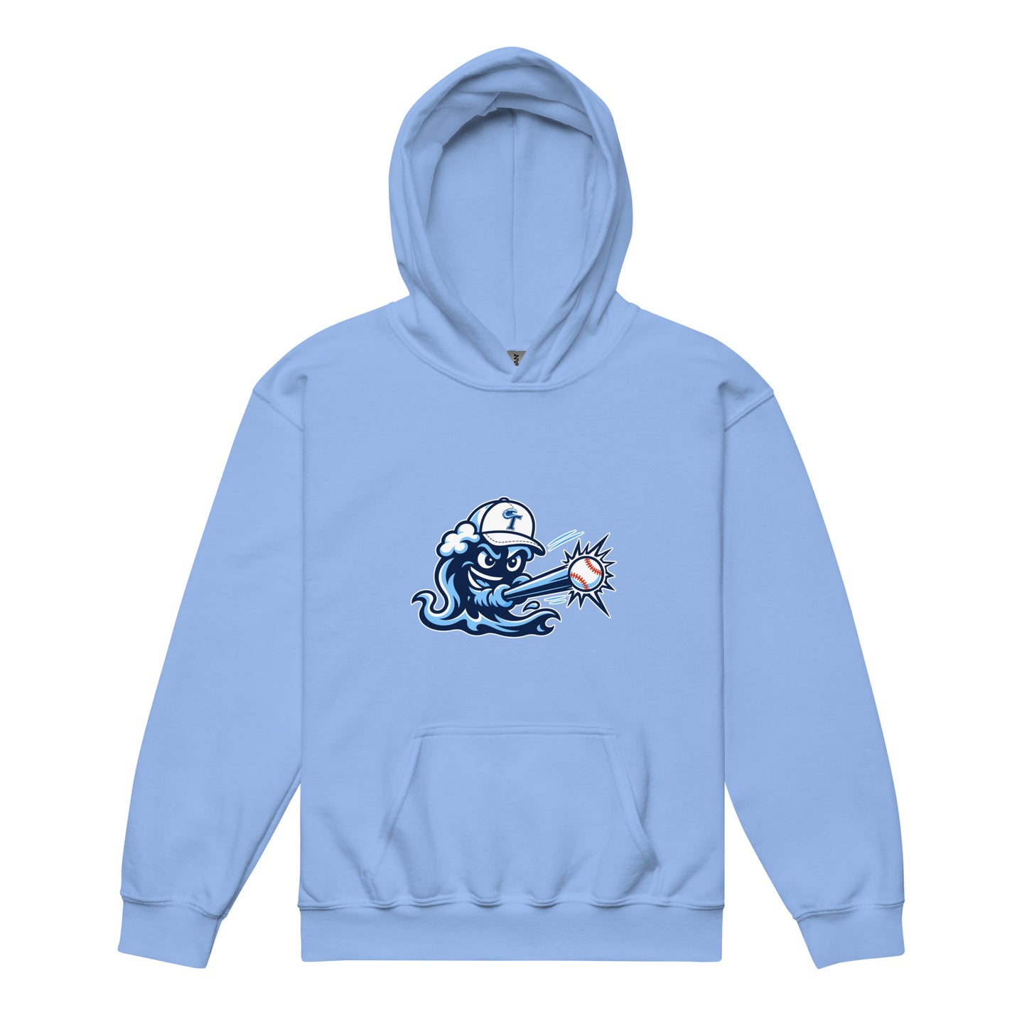 Classic | Youth Hoodie | Long Island Tides Baseball | Mascot Logo