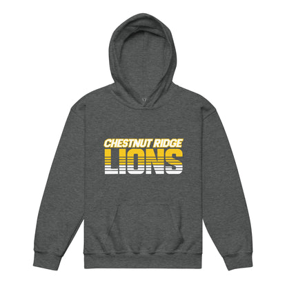 Classic | Youth Hoodie | Chestnut Ridge Lions Football | Script Logo