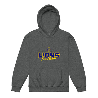 Classic | Youth Hoodie | Chestnut Ridge Lions Football | Vanguard Logo