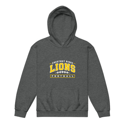 Classic | Youth Hoodie | Chestnut Ridge Lions Football | Valor Logo
