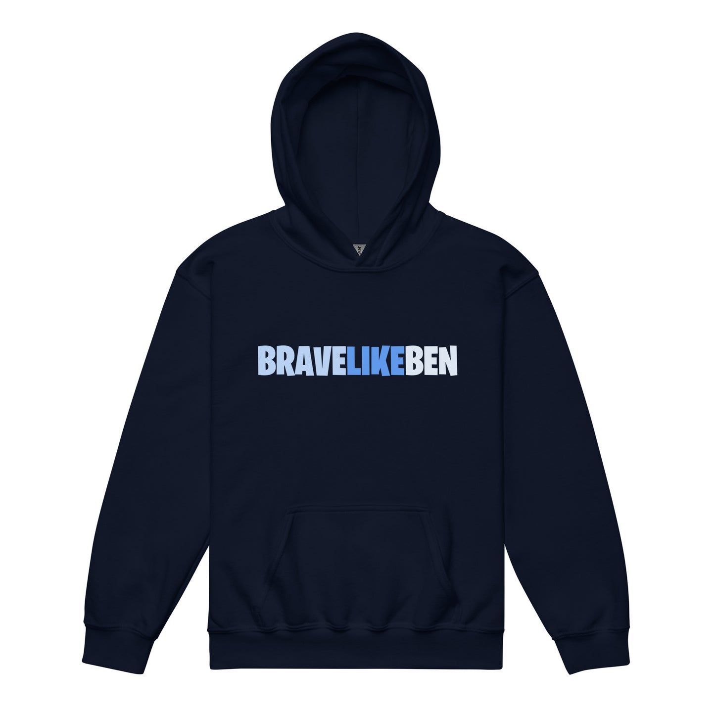 Classic | Youth Hoodie | Brave Like Ben | Script Logo