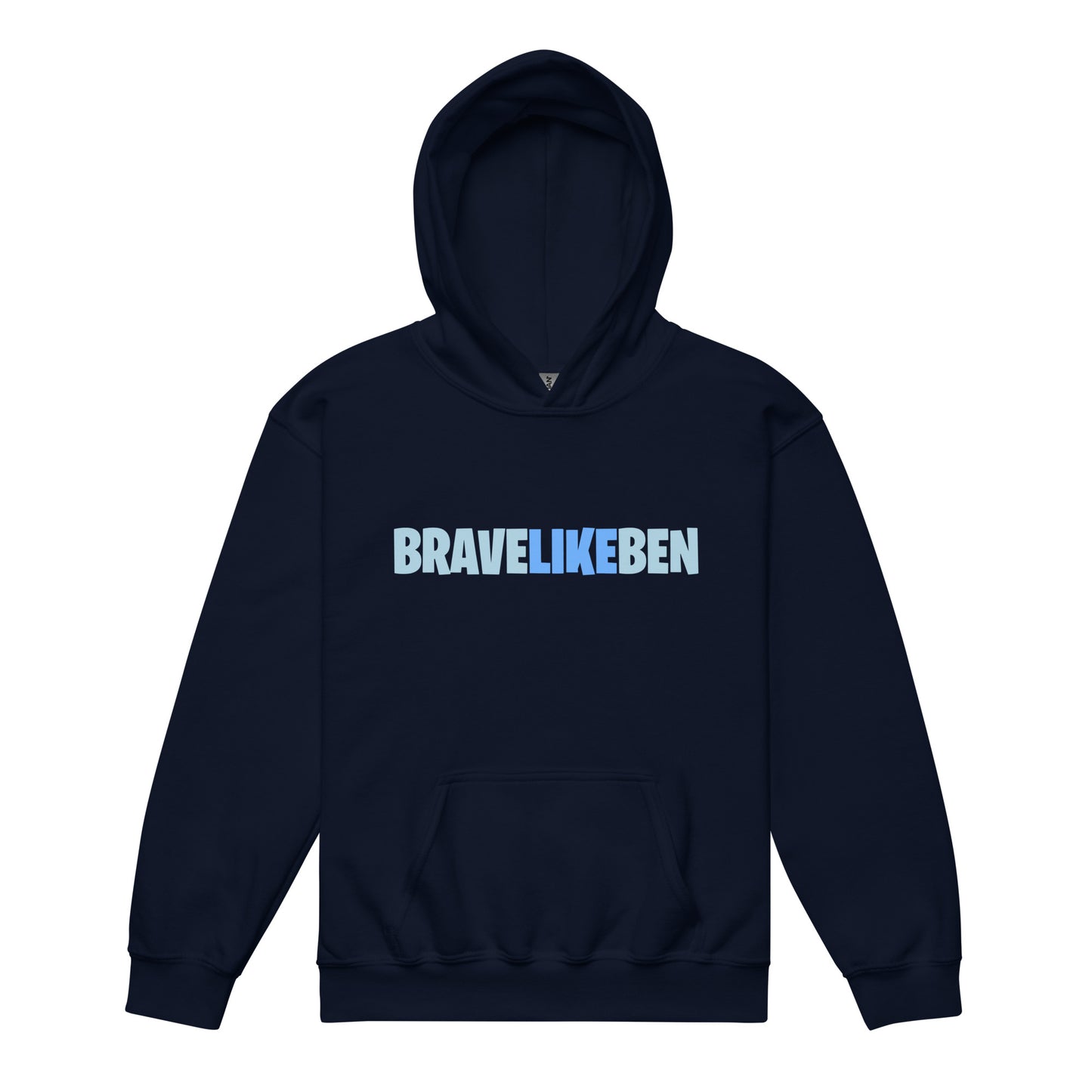 Classic | Youth Hoodie | Brave Like Ben | Wordmark Logo