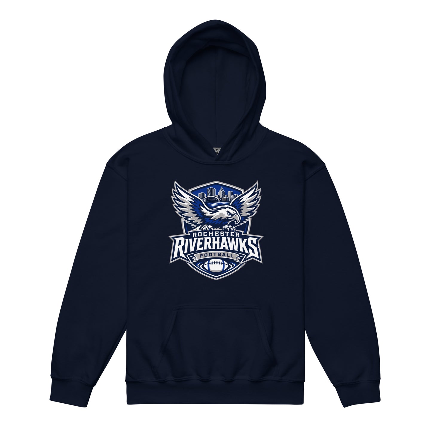 Classic | Youth Hoodie | Rochester Riverhawks | Shield Logo