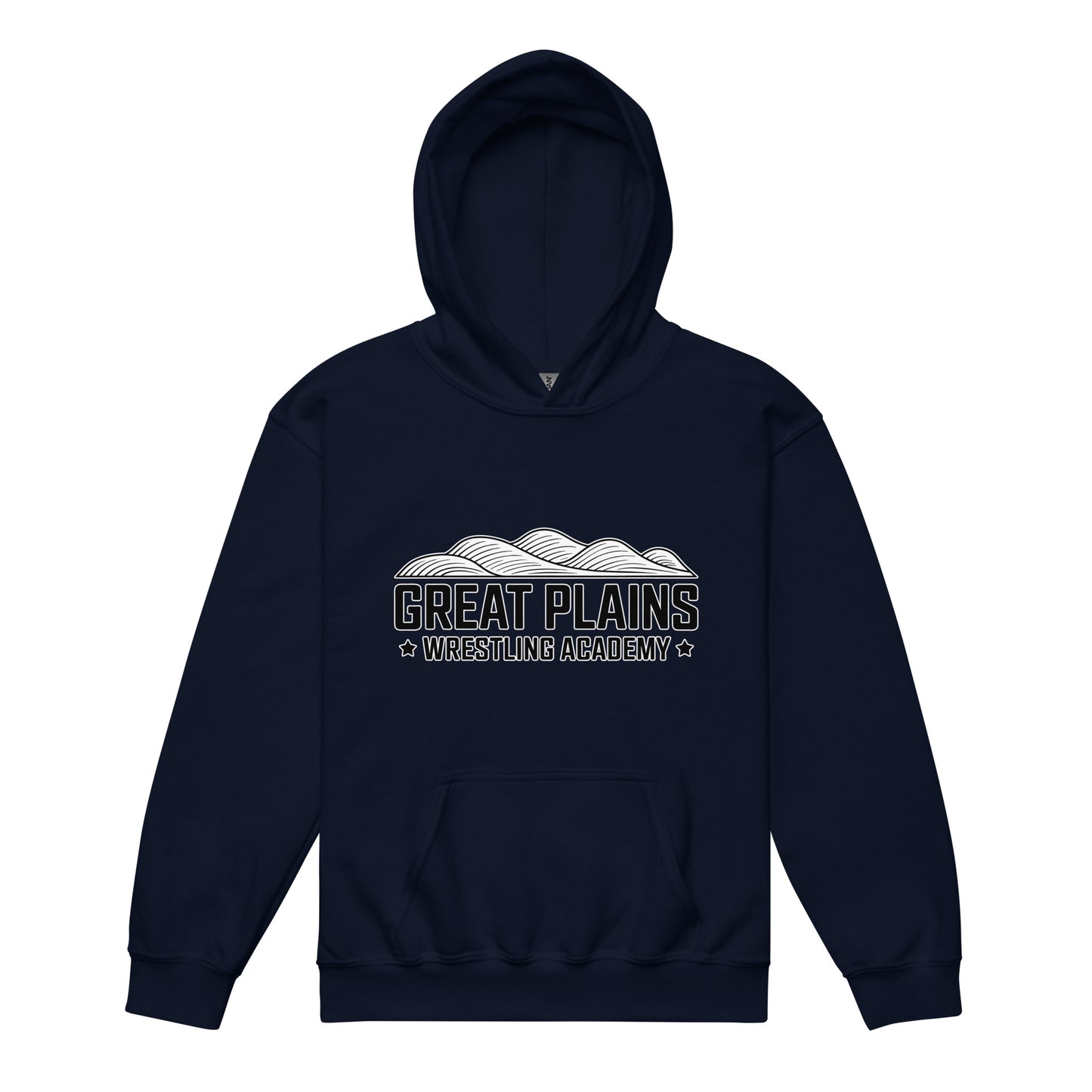 Classic | Youth Hoodie | Great Plains Wrestling Academy | Crest Logo