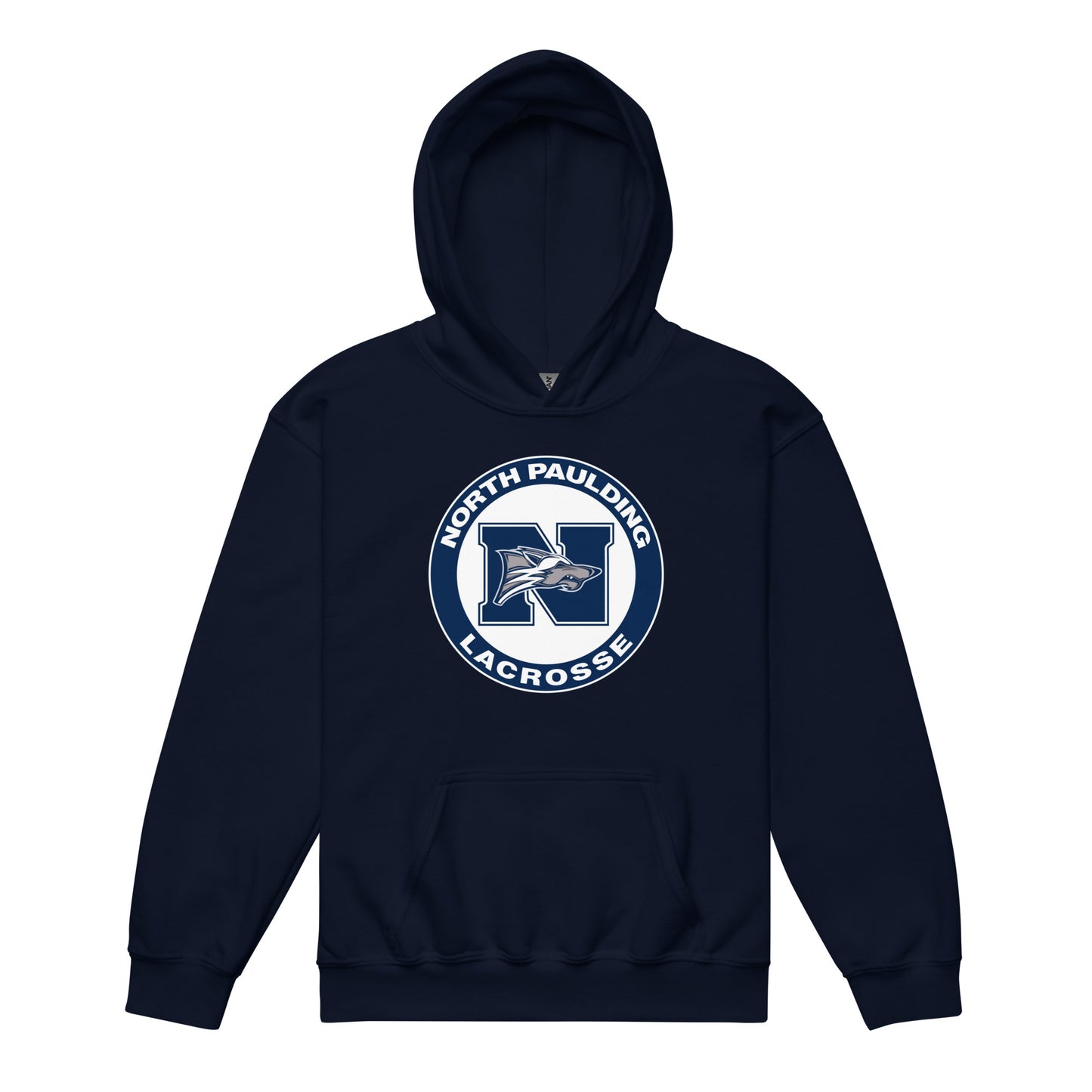 Classic | Youth Hoodie | North Paulding Lacrosse | Badge Logo