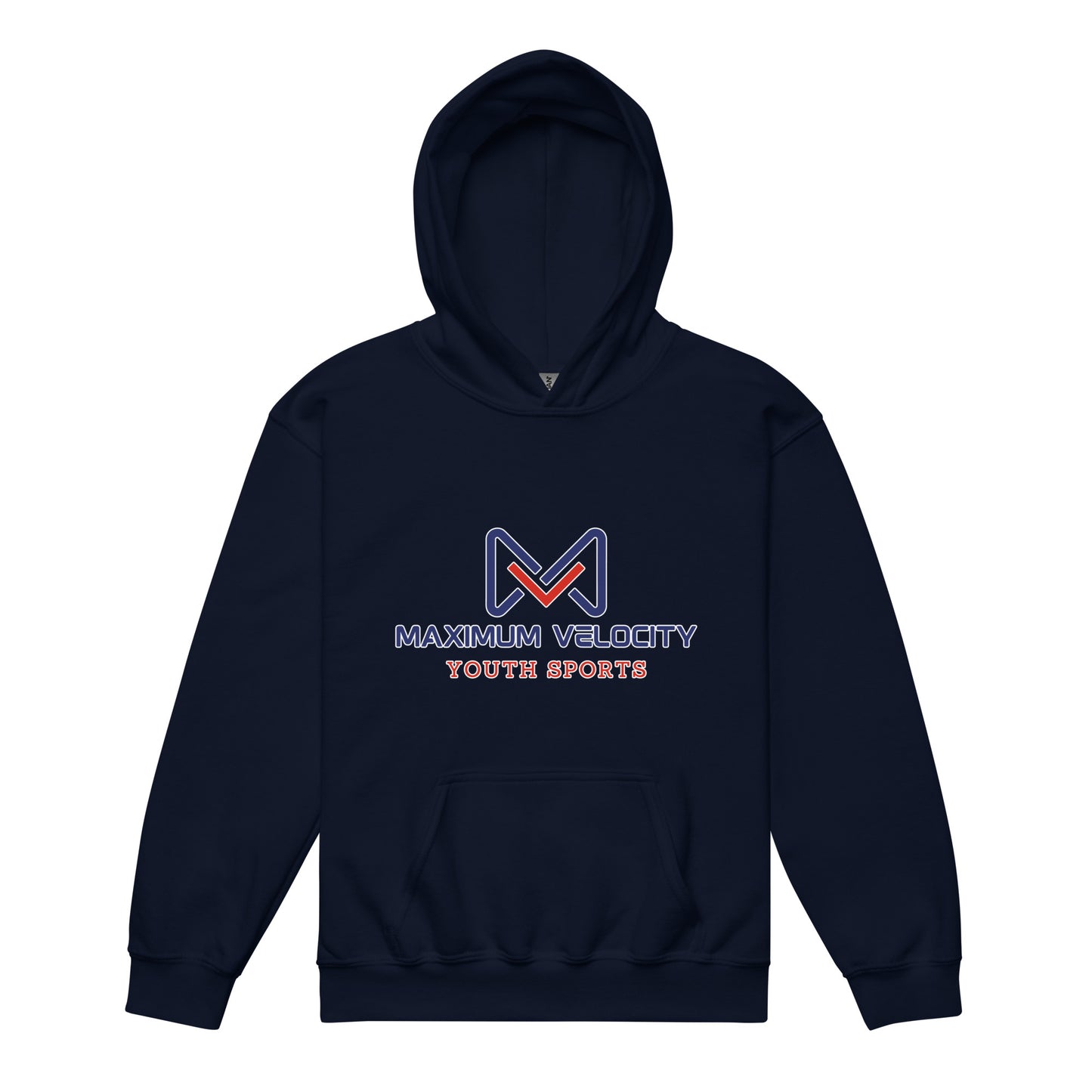 Classic | Youth Hoodie | Maximum Velocity Youth Sports | Emblem Logo