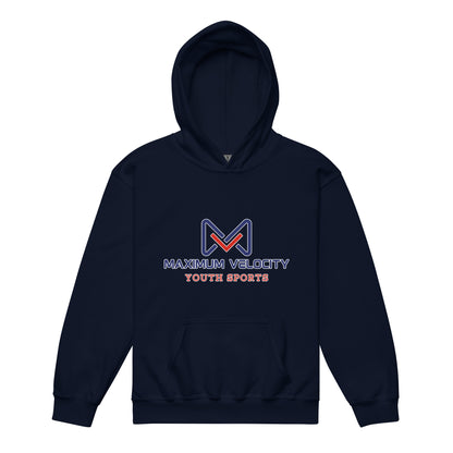 Classic | Youth Hoodie | Maximum Velocity Youth Sports | Emblem Logo