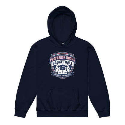 Classic | Youth Hoodie | Professor Hoops Basketball | Crest Logo