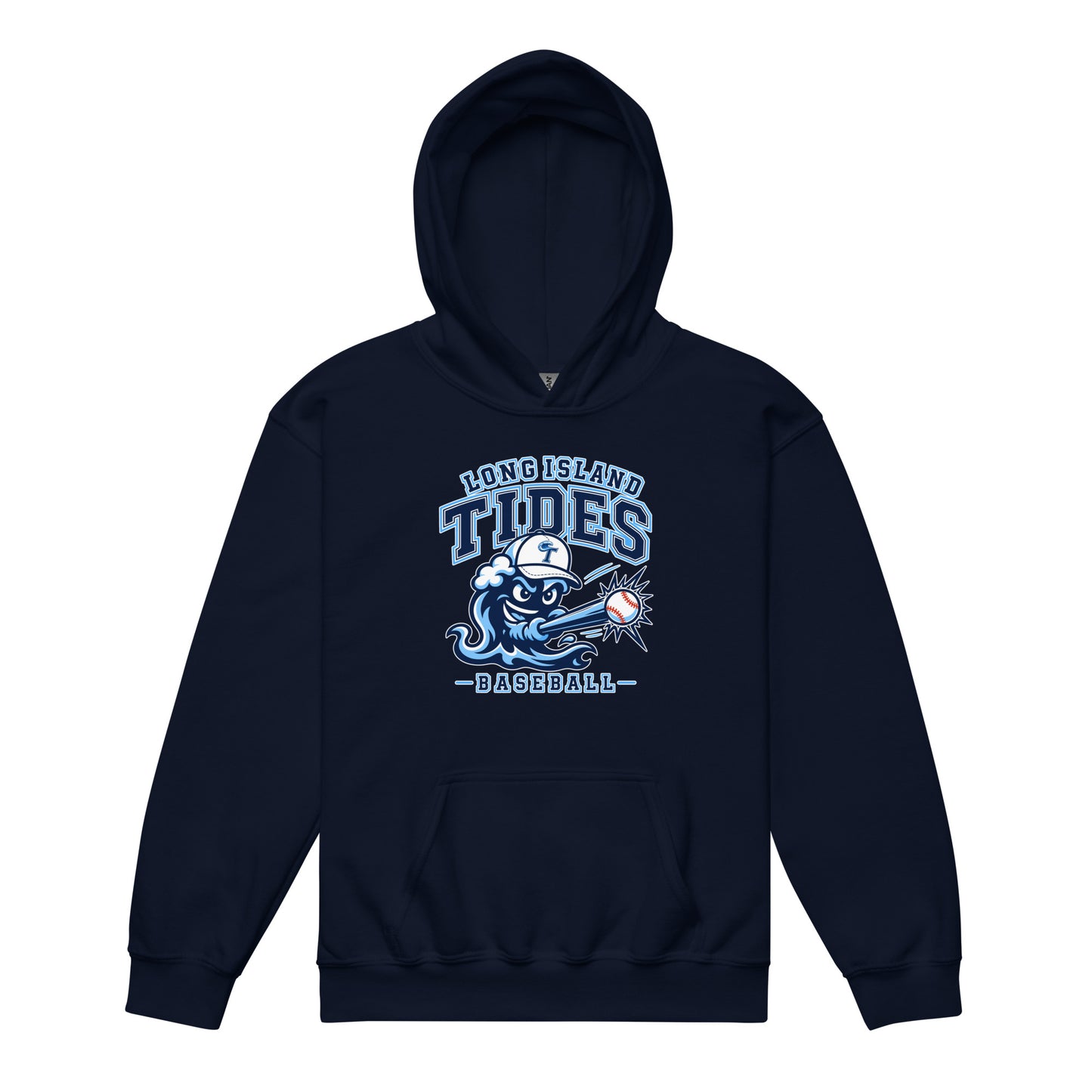 Classic | Youth Hoodie | Long Island Tides Baseball | Valor Logo
