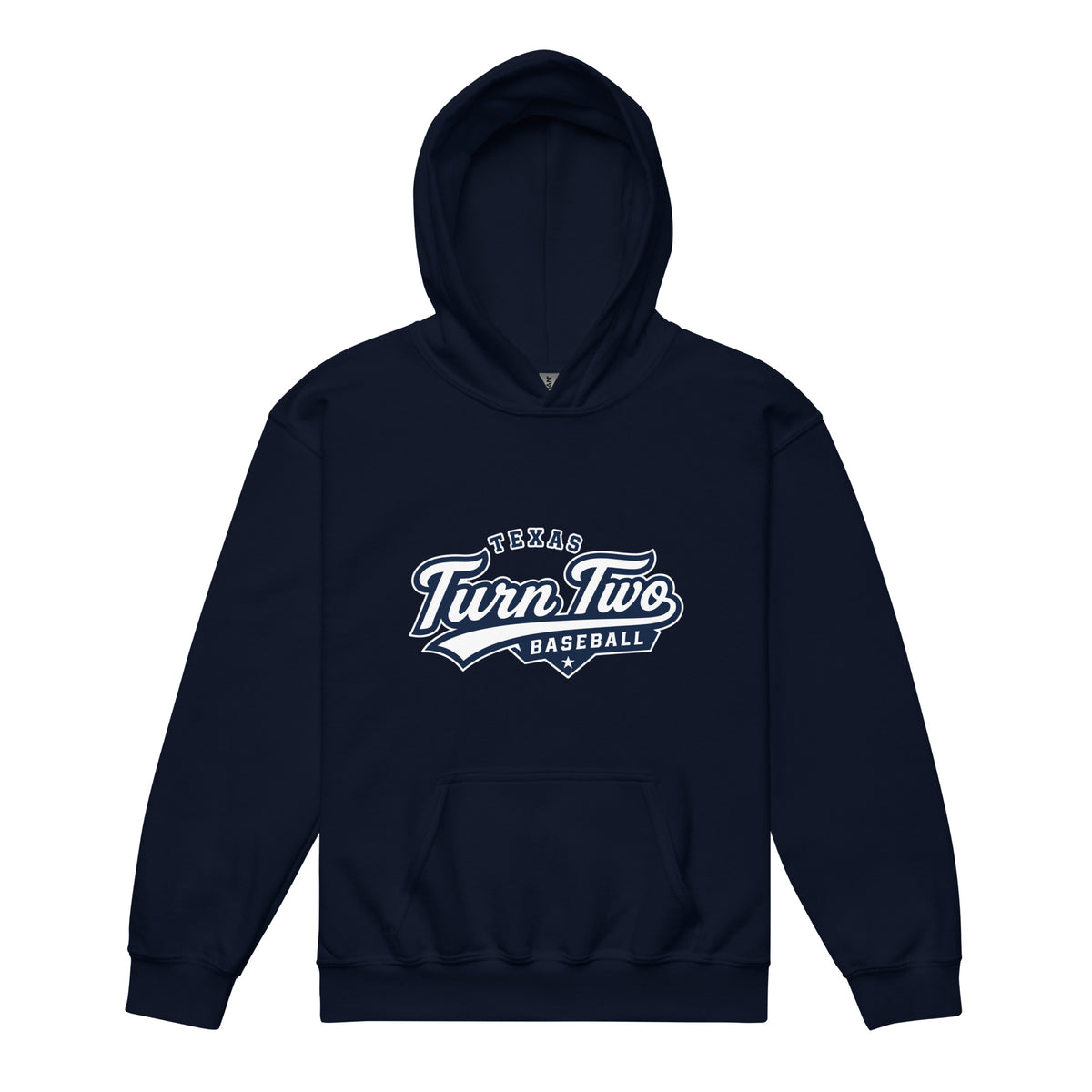 Classic | Youth Hoodie | Texas Turn Two Baseball | Athletics Logo