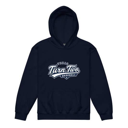 Classic | Youth Hoodie | Texas Turn Two Baseball | Athletics Logo