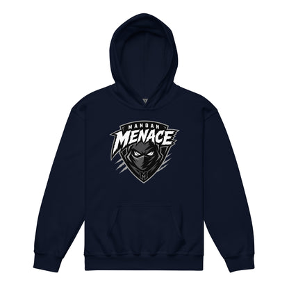 Classic | Youth Hoodie | Mandan Menace | Shield Logo