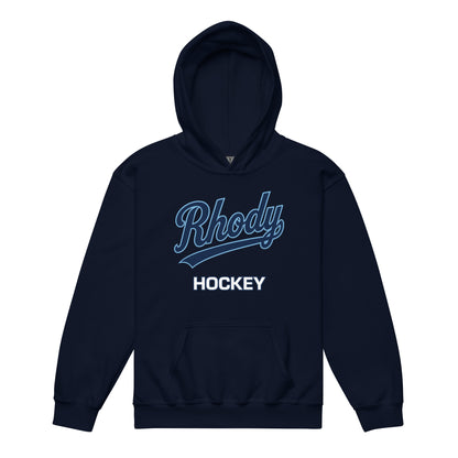 Classic | Youth Hoodie | URI Men’s Hockey | Athletics Logo