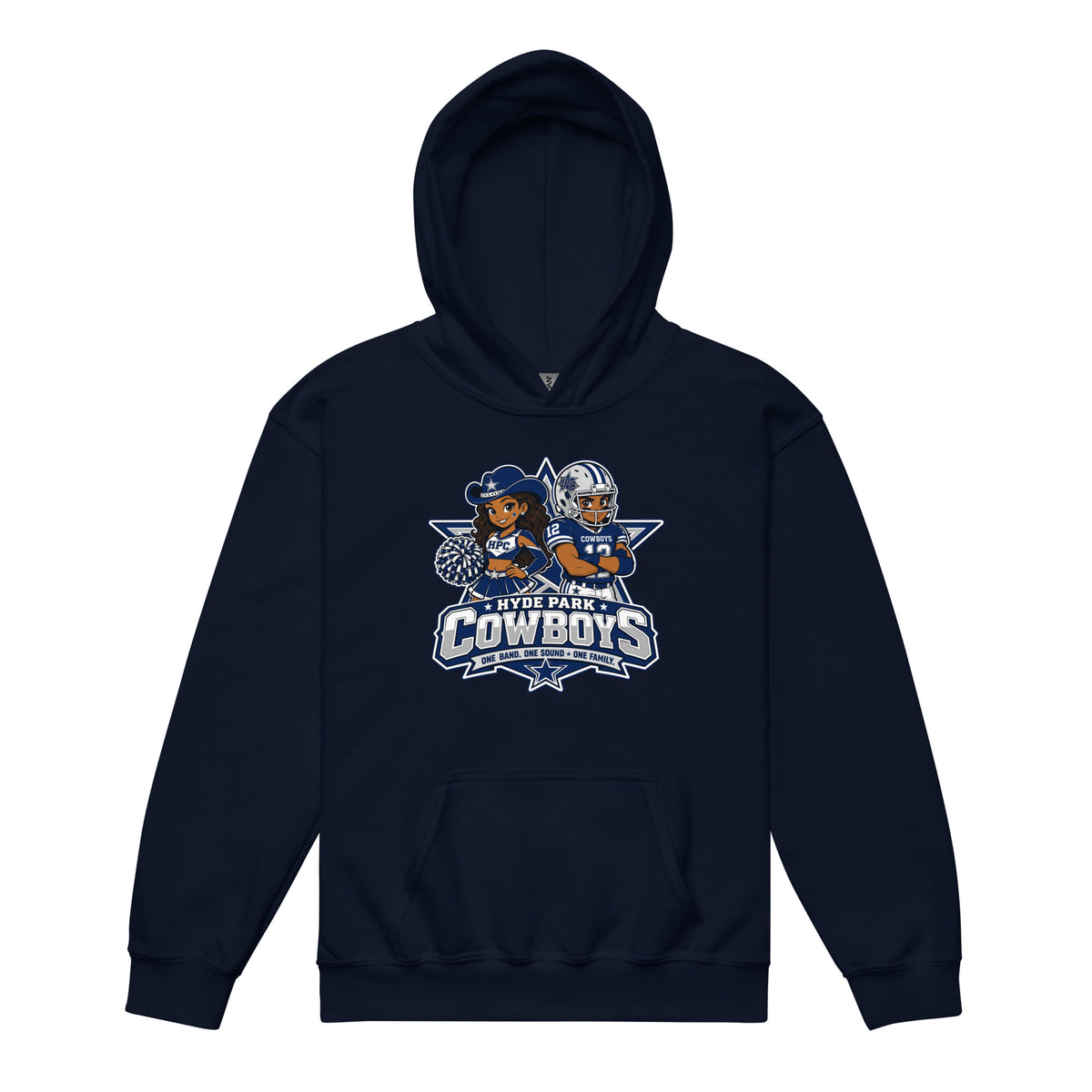 Classic | Youth Hoodie | Hyde Park Cowboys | Vanguard Logo