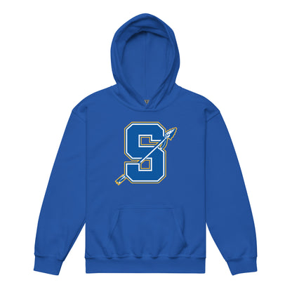 Classic | Youth Hoodie | Senatobia Warriors Baseball | Lettermark Logo