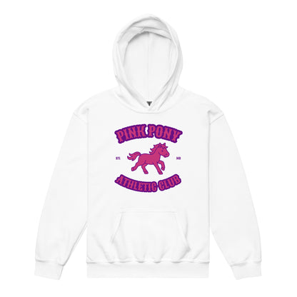 Classic | Youth Hoodie | Pink Pony Athletic Club | Crest Logo