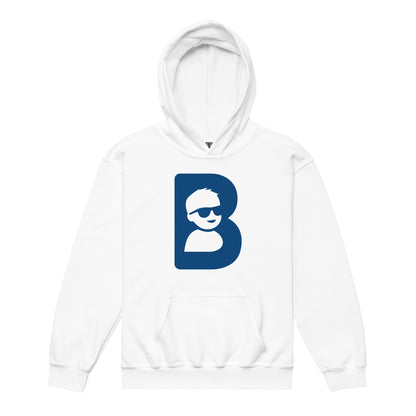 Classic | Youth Hoodie | Brave Like Ben | Blue Maverick Logo
