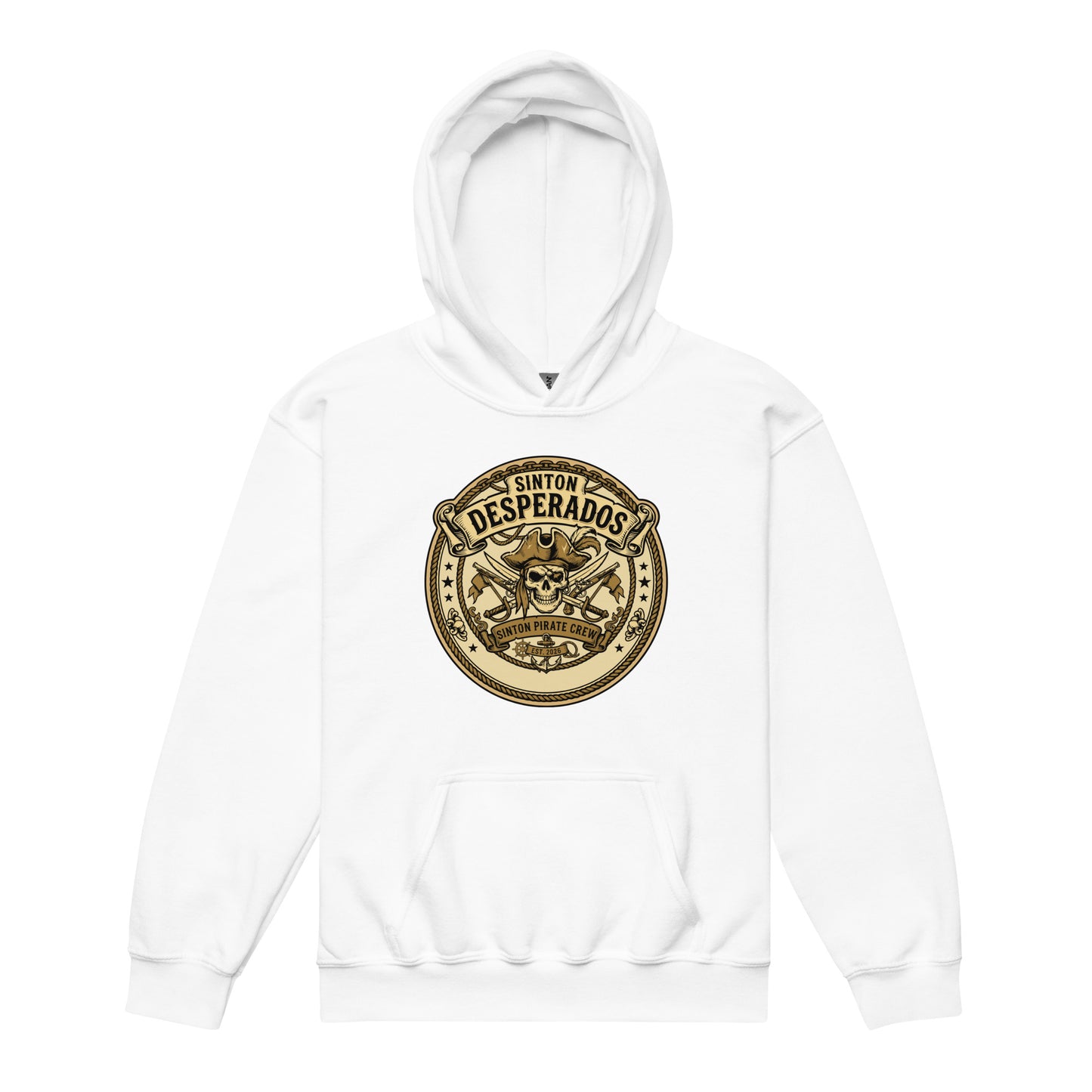 Classic | Youth Hoodie | Sinton Desperados Baseball | Badge Logo