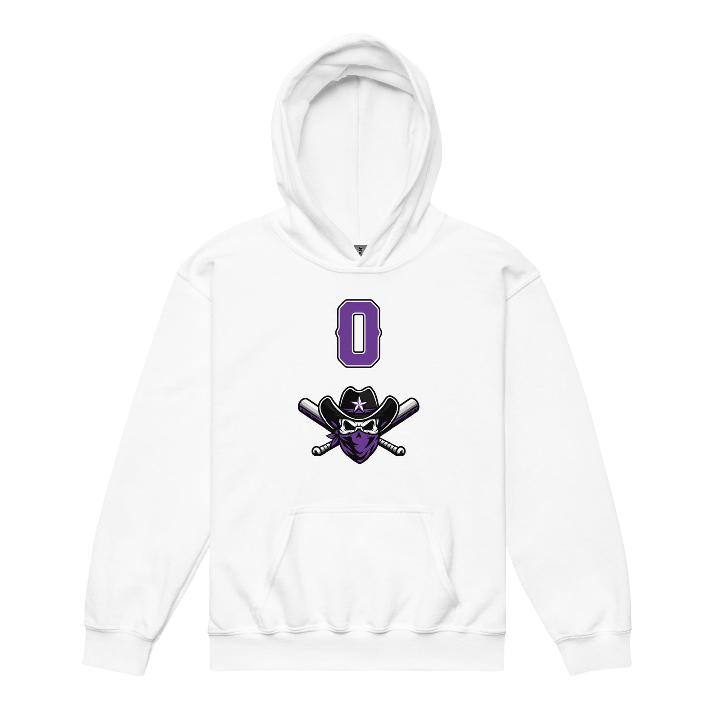 Classic | Youth Hoodie | Carolina Outlaws Baseball | Purple Renegades Logo