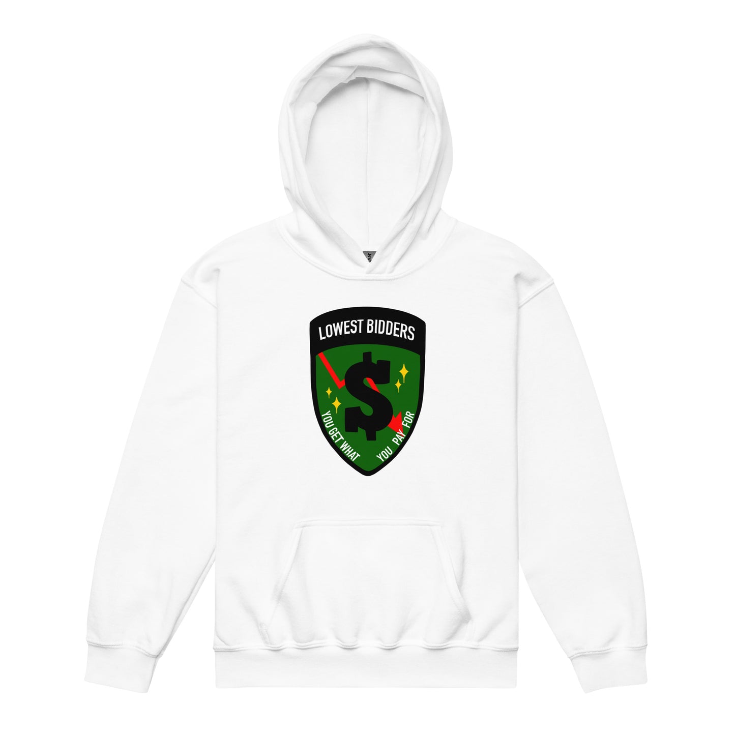 Classic | Youth Hoodie | The Lowest Bidders | Emblem Logo