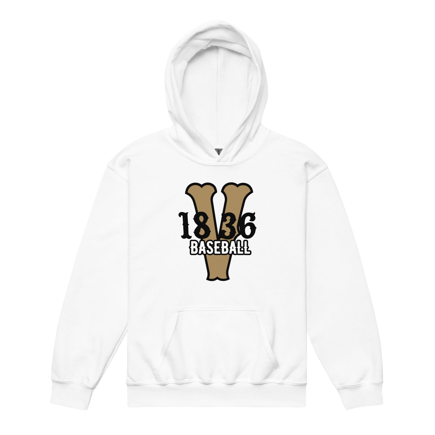 Classic | Youth Hoodie | 1836 Volunteers Baseball | Crest Logo