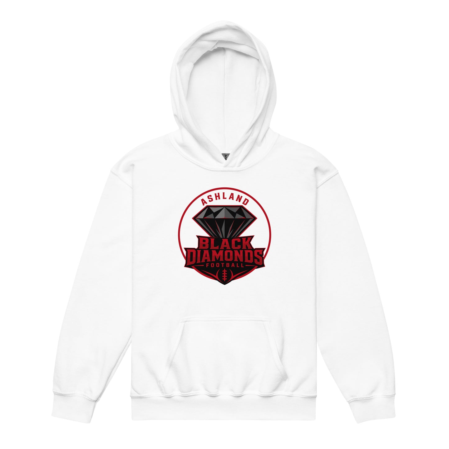 Classic | Youth Hoodie | Ashland Black Diamonds | Badge Logo