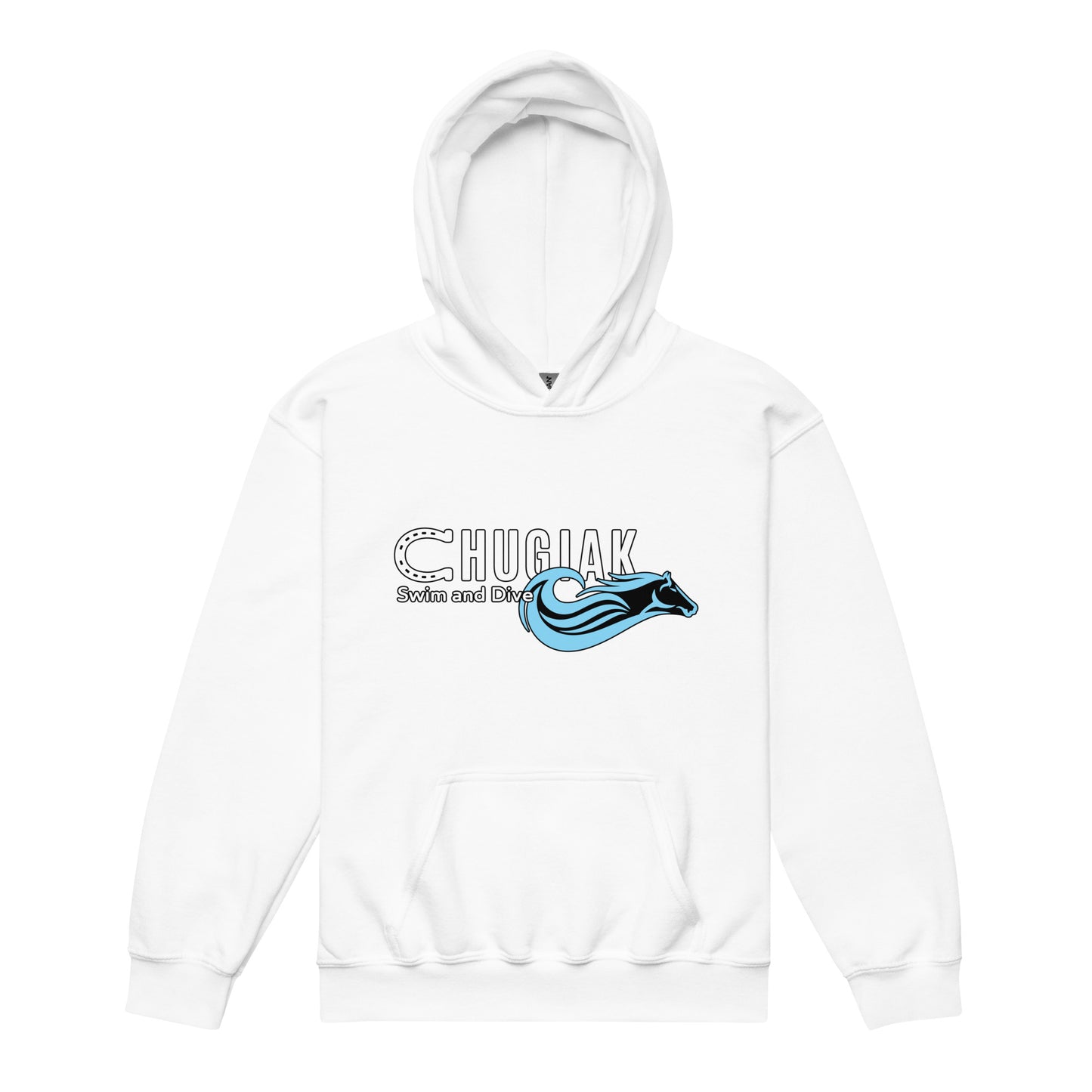 Classic | Youth Hoodie | Chugiak Mustang Swim & Dive | Emblem Logo