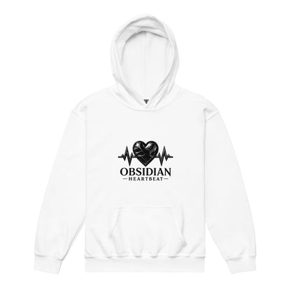 Classic | Youth Hoodie | Obsidian Heartbeat | Pulse Athletics Logo