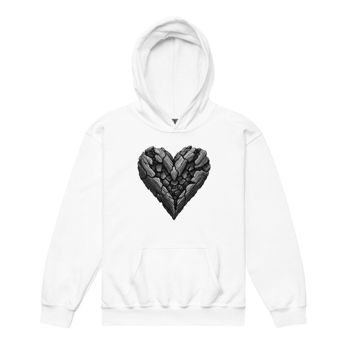 Classic | Youth Hoodie | Obsidian Heartbeat | Emblem Logo