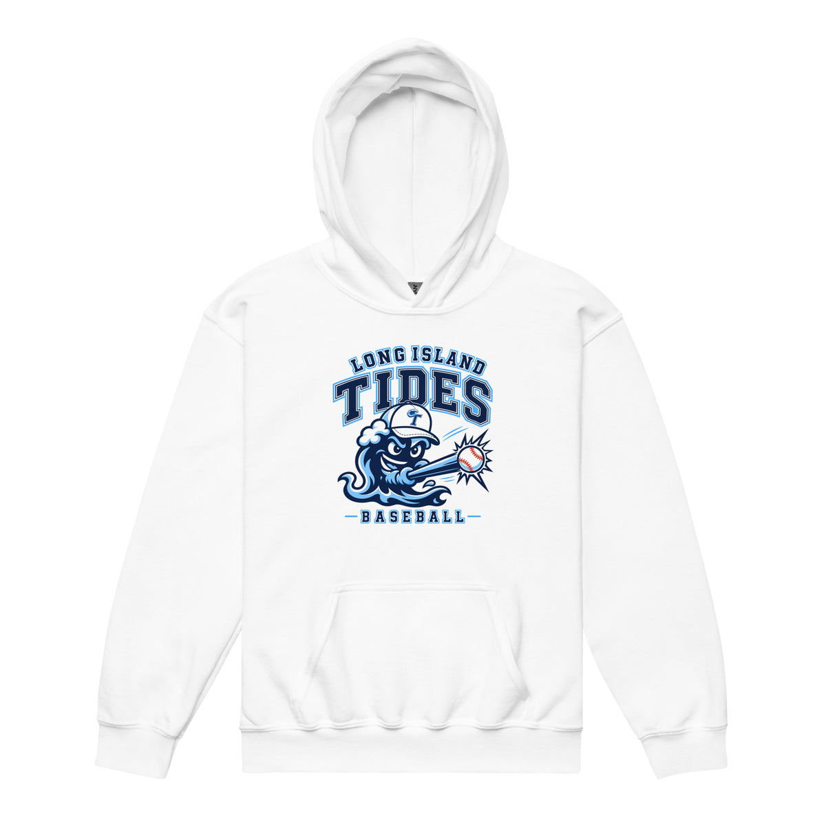 Classic | Youth Hoodie | Long Island Tides Baseball | Valor Logo