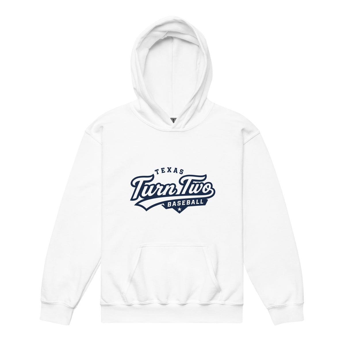 Classic | Youth Hoodie | Texas Turn Two Baseball | Athletics Logo