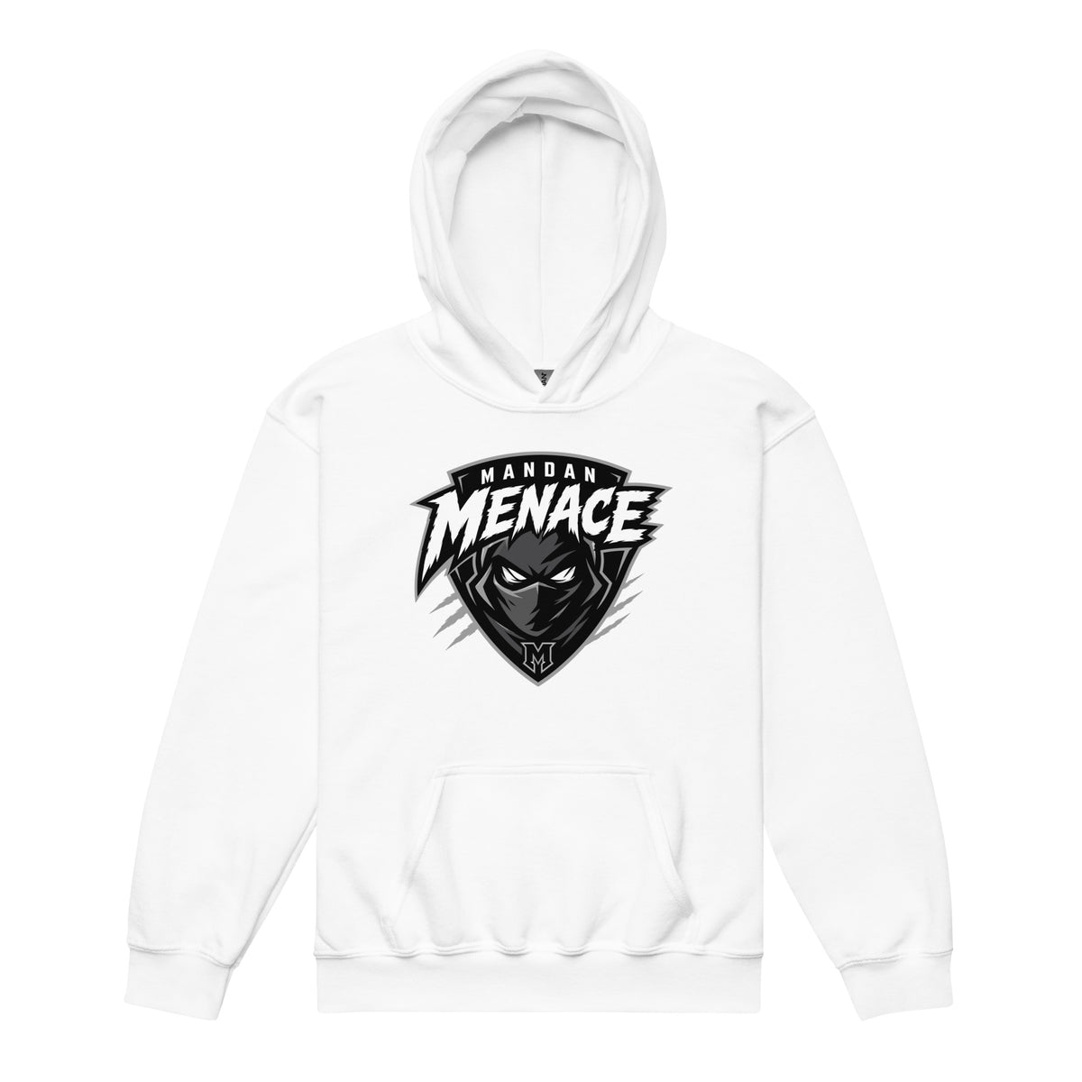 Classic | Youth Hoodie | Mandan Menace | Shield Logo