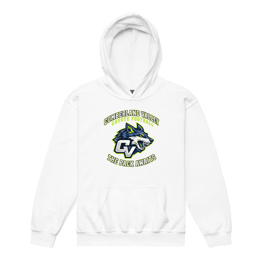 Classic | Youth Hoodie | Cumberland Valley Coyotes Football | Emblem Logo