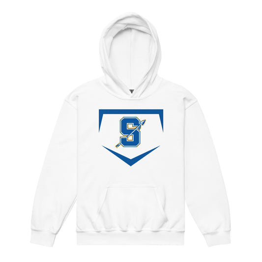 Classic | Youth Hoodie | Senatobia Warriors Baseball | Valor Logo