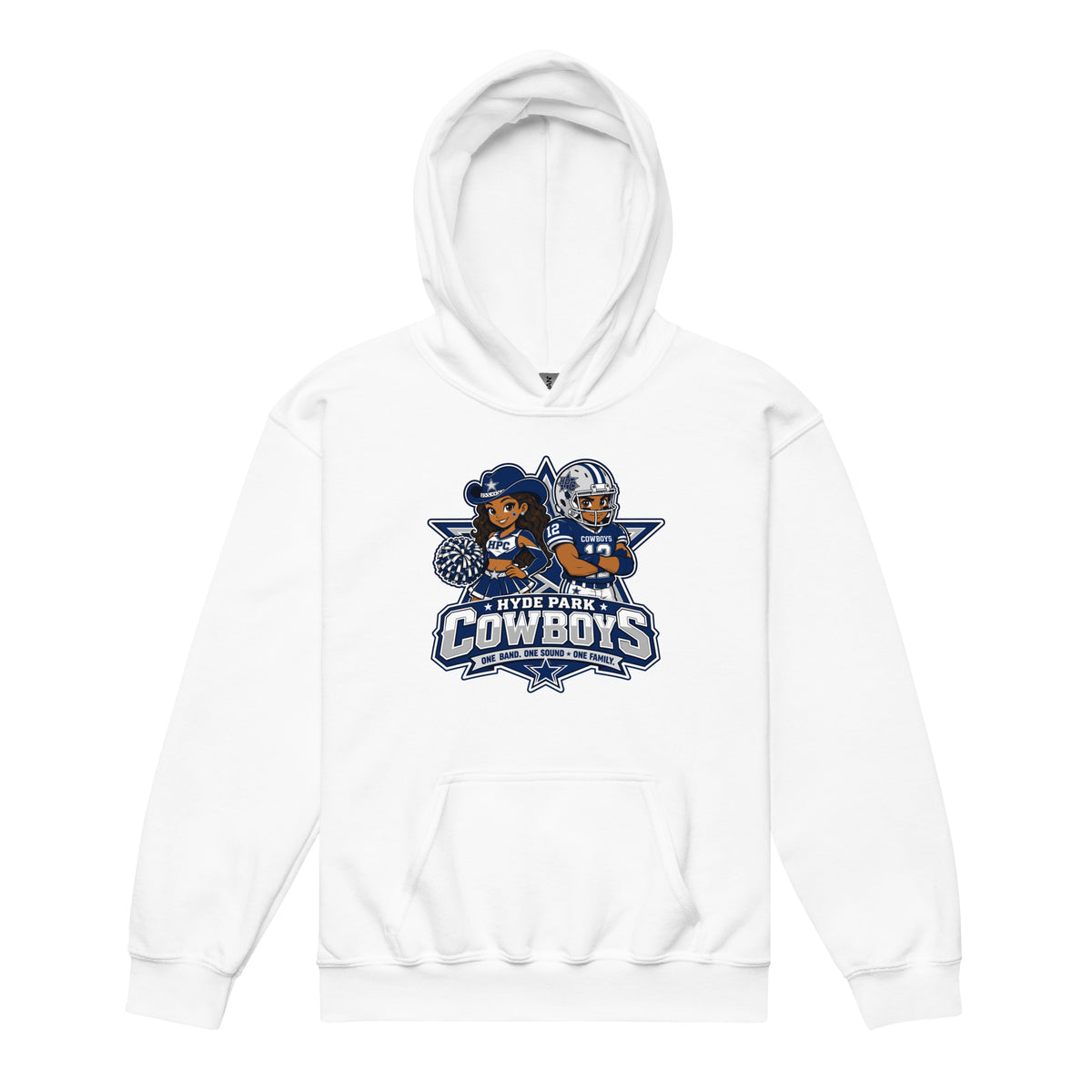 Classic | Youth Hoodie | Hyde Park Cowboys | Vanguard Logo