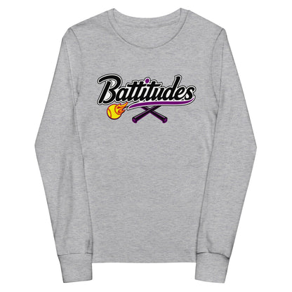 Performance | Youth Long Sleeve T-Shirt | Battitudes | Crest Logo