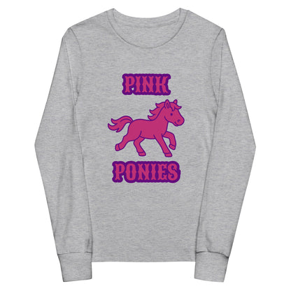 Performance | Youth Long Sleeve T-Shirt | Pink Pony Athletic Club | Emblem Logo